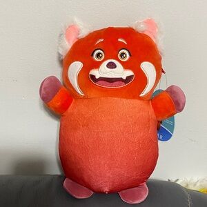 Disney Pixar Hugs Mees Orange and Pink Red Panda Stuffed Animal